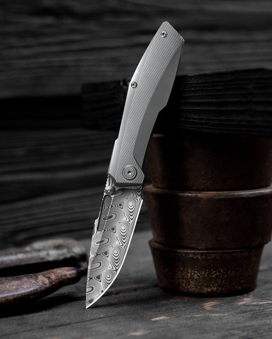 Raiden R2: Type S - Damasteel/ Blasted