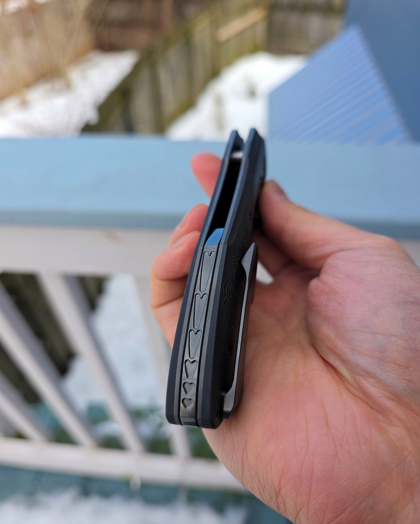 Voodoo - Black Dunes CF/ DLC Damasteel