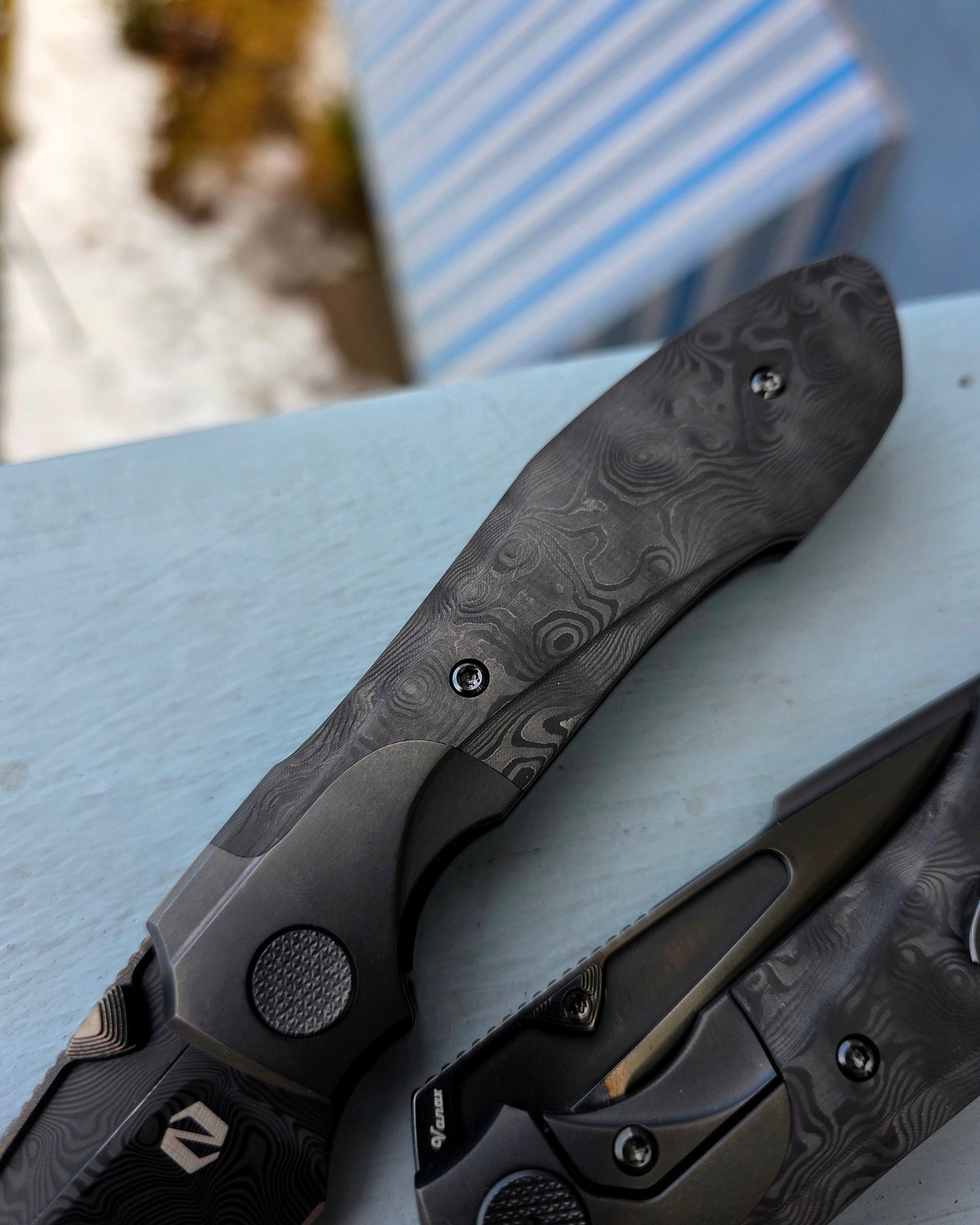 Voodoo - Black Dunes CF/ DLC Damasteel