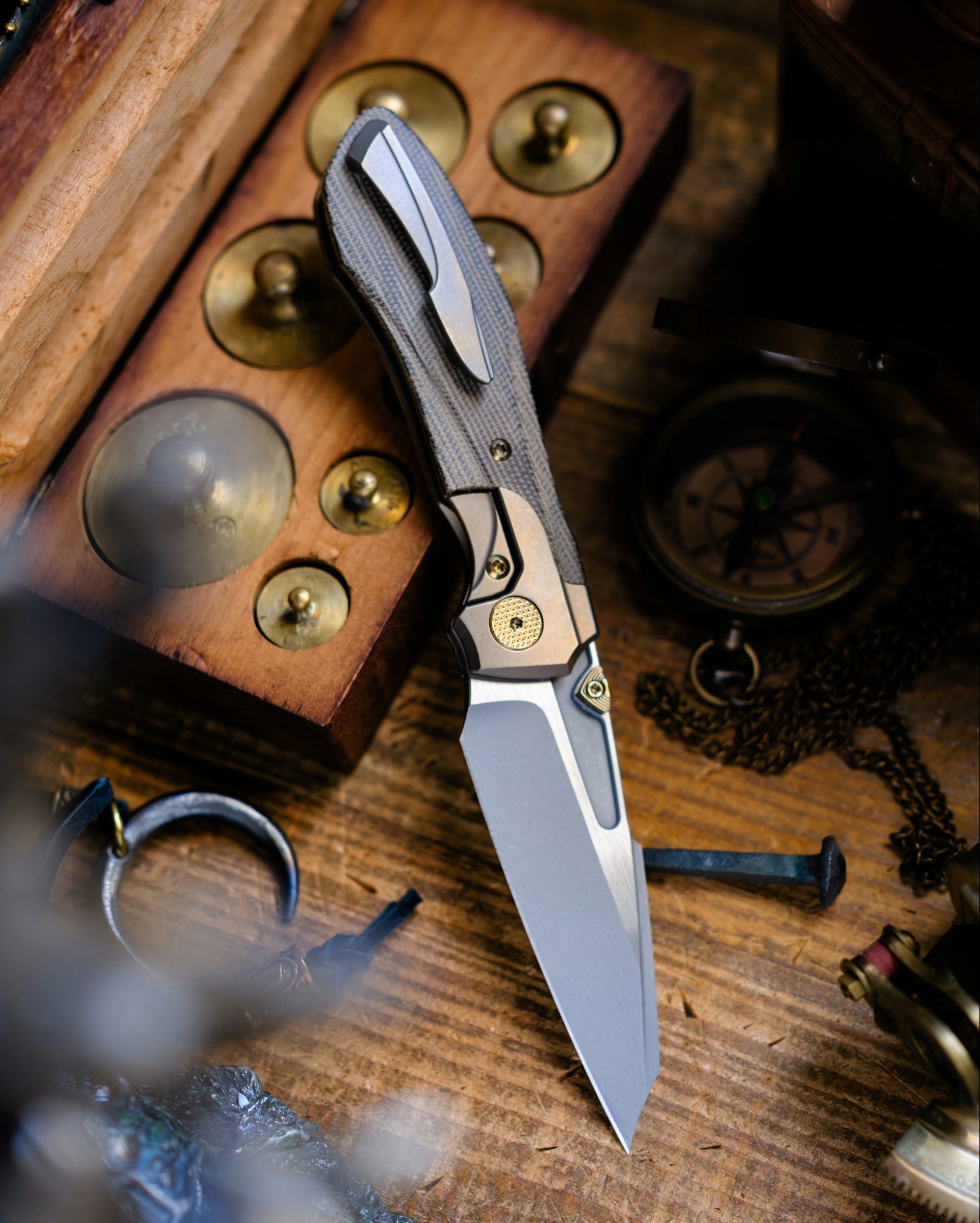 Voodoo Doll - Green Micarta (Pre-order) – Null K&T LLC