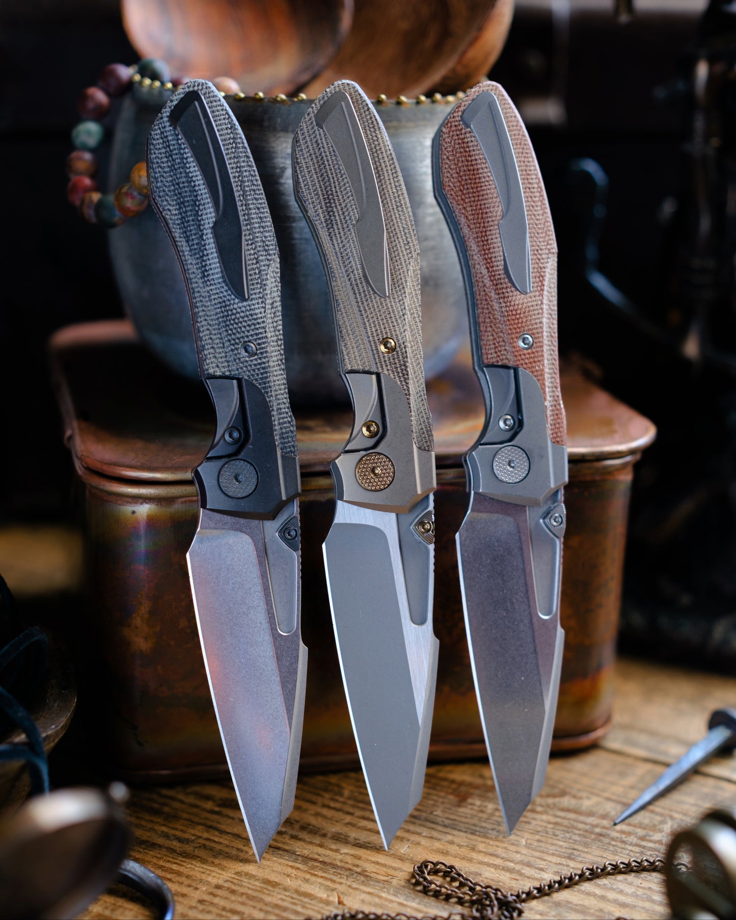 Voodoo Doll - Green Micarta (Pre-order)