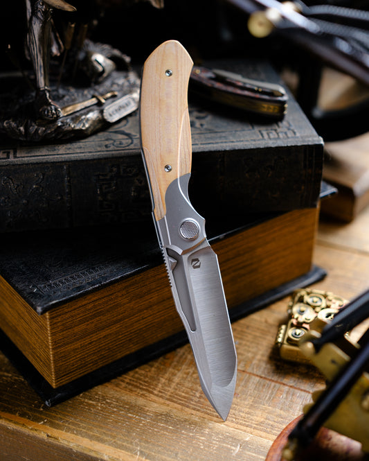Vandal - White Linen Micarta