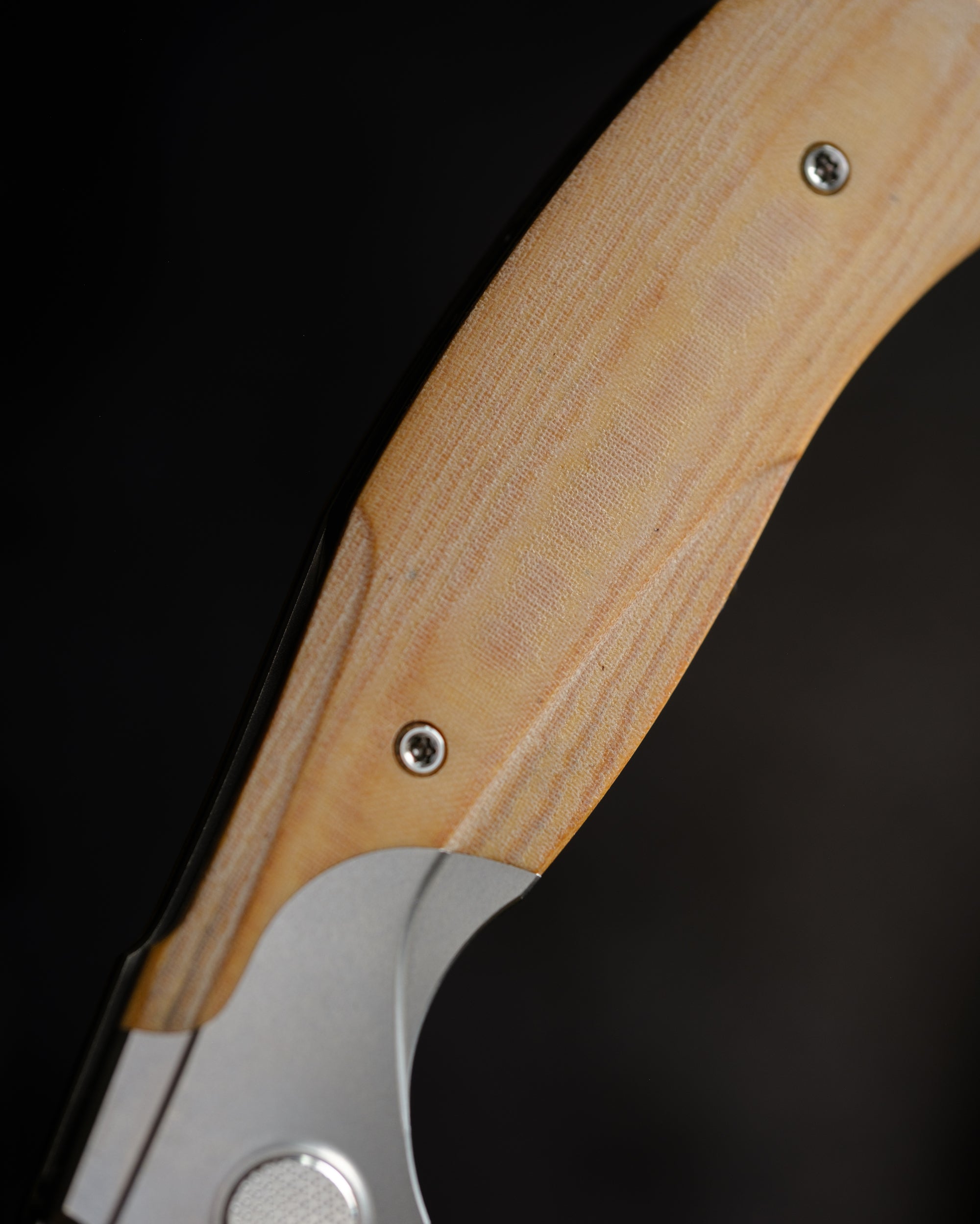 Vandal - White Linen Micarta – Null K&T LLC